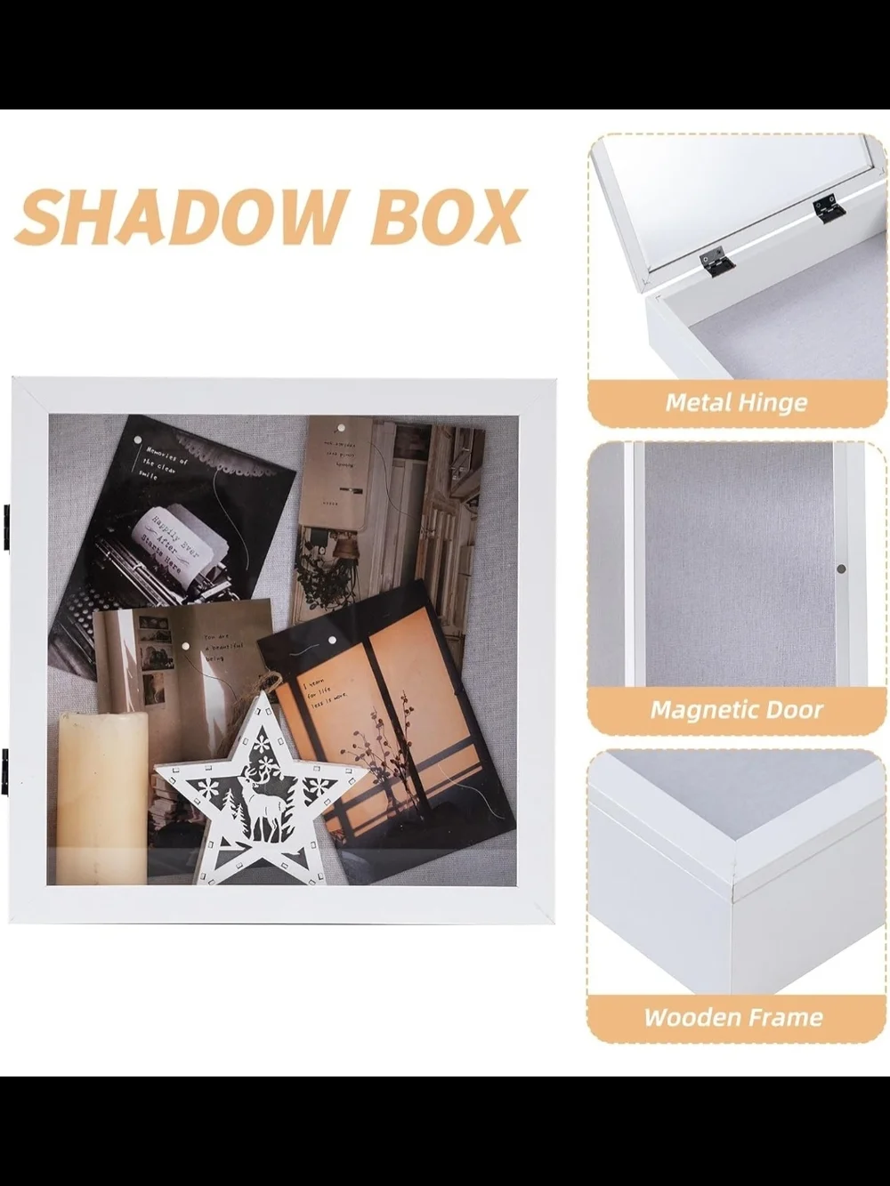 Muzilife 11x11 Shadow Box Picture Frame - 2.16